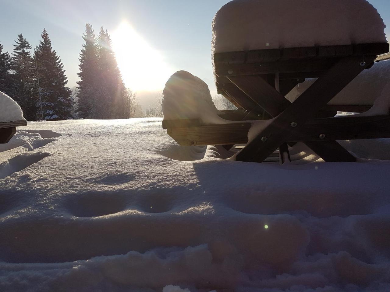 Chalet Sous Le Jora - Chambres D'Hotes Le Praz de Lys Exterior foto